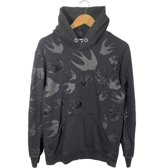 McQ Alexander McQueen Swallows Hoodie Size XXS - Picture 1 of 9